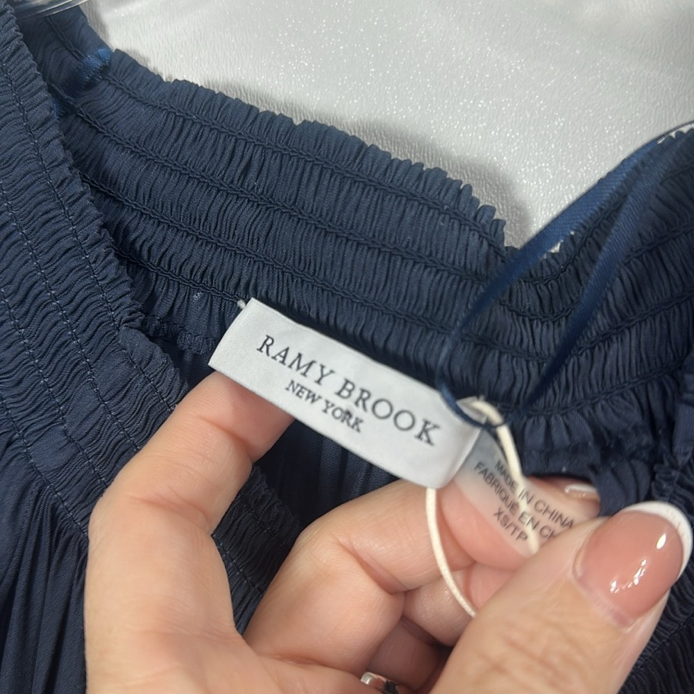 Ramy Brook Jessica dress size extra small. Color is navy.NWT - Picture 5 of 12
